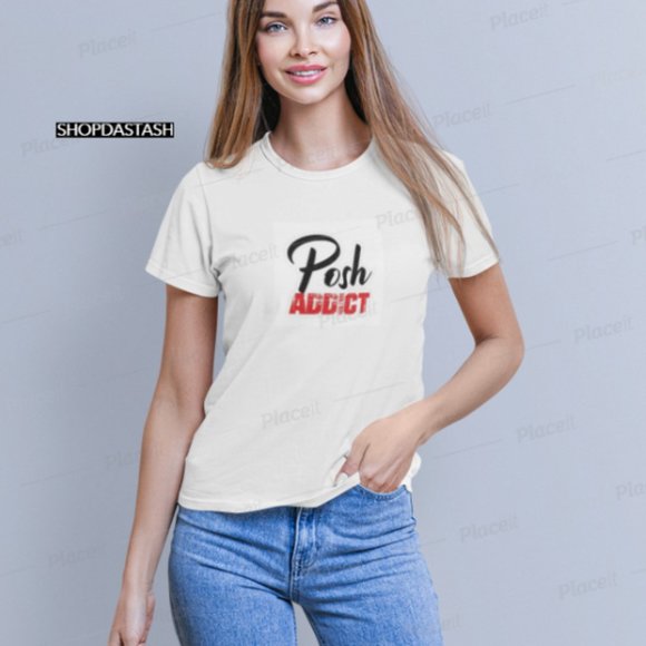 RETIRED POSH ADDICT BOSS POSHMARK TSHIRT WOMENS OR UNISEX more sizes upon req - Picture 3 of 4